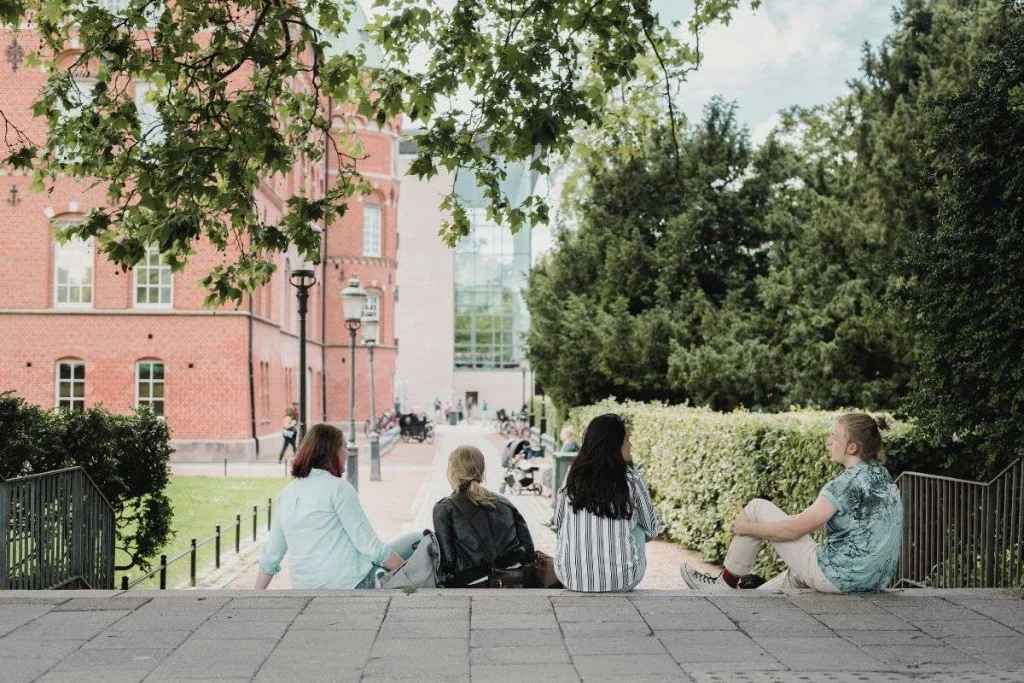 Students on campus