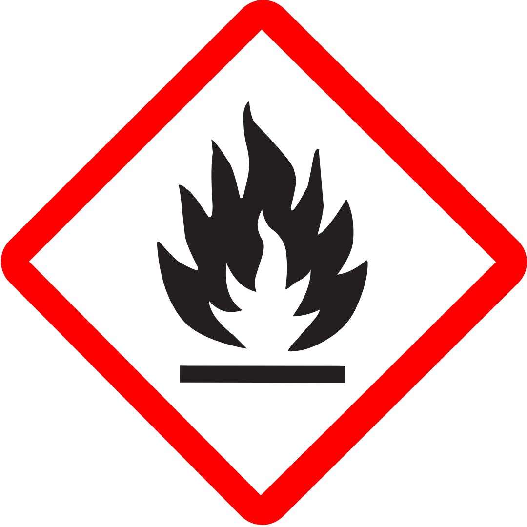 Brannfarlig faresymbol