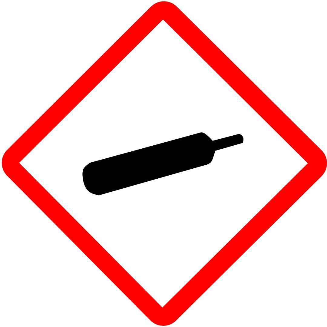 Gass under trykk faresymbol