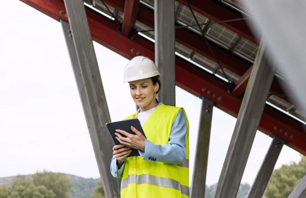 HMS arbeider med ipad