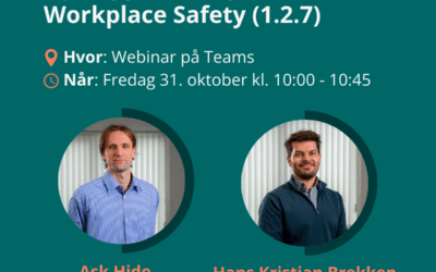 Webinar: Nye oppdateringer i Workplace Safety