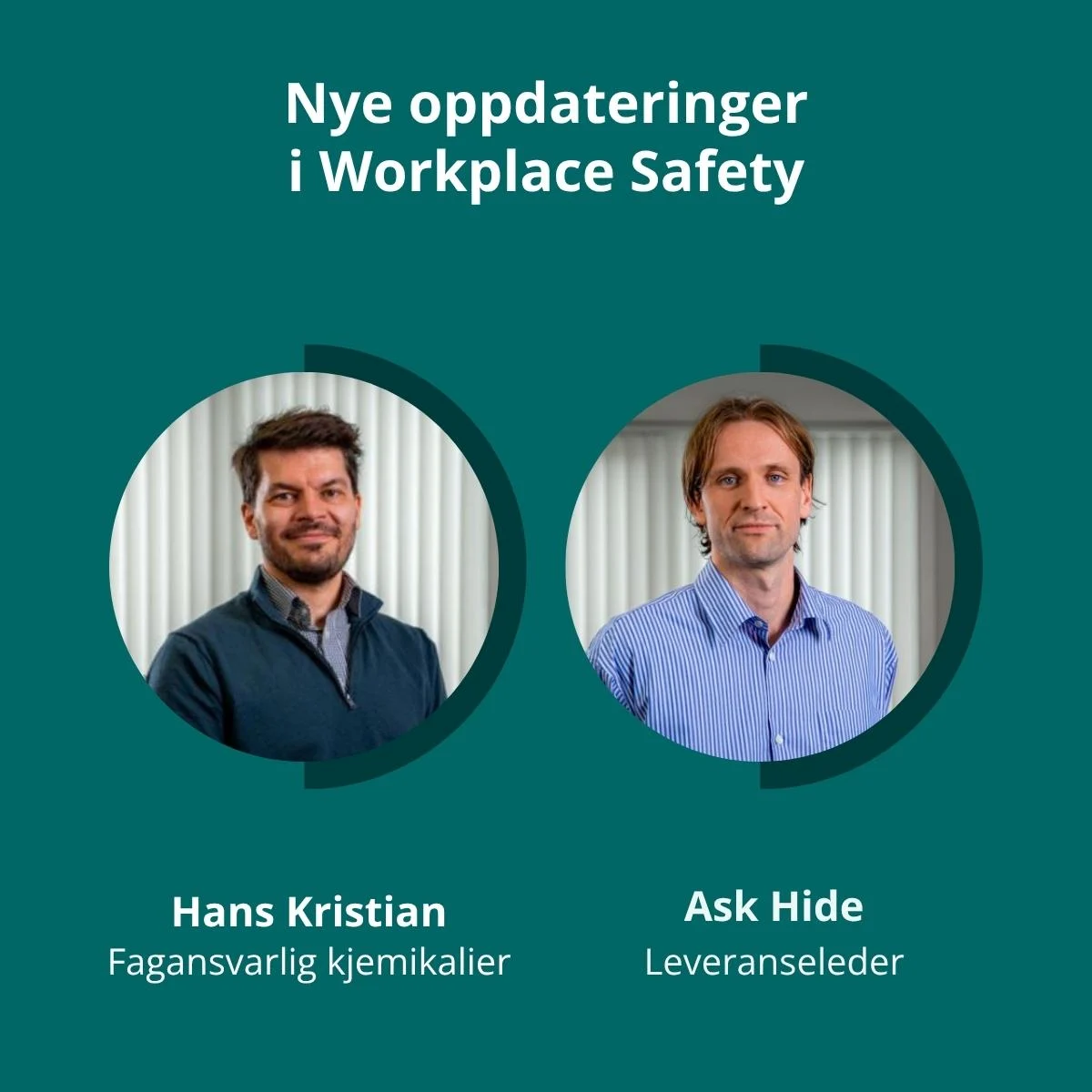 Web feature image – Webinar – Nye oppdateringer i Workplace Safety (1) Web feature image - Webinar - Nye oppdateringer i Workplace Safety (1)