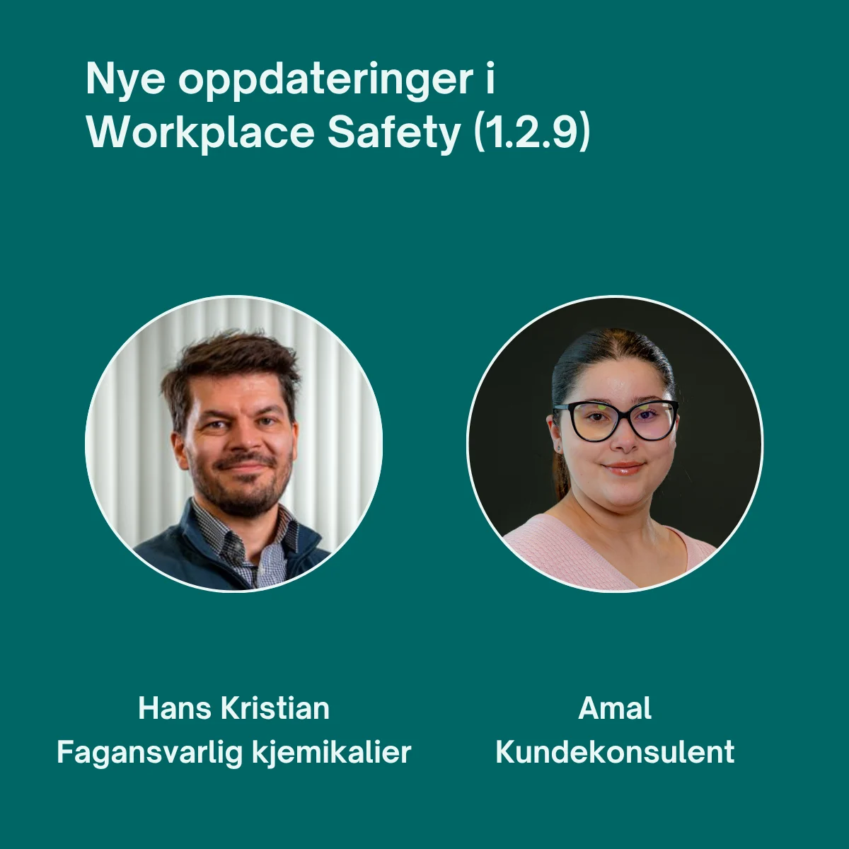 Webinar nye oppdateringer i Workplace Safety (1.2.9)